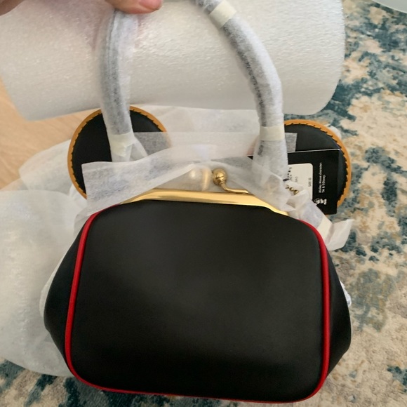 NWT COACH Disney Mickey Mouse X Keith Haring Kisslock Leather Bag Crossbody - Picture 3 of 12